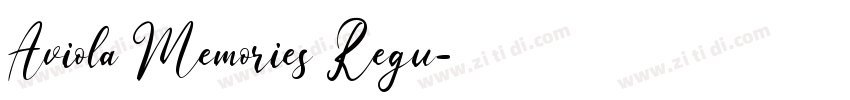 Aviola Memories Regu字体转换